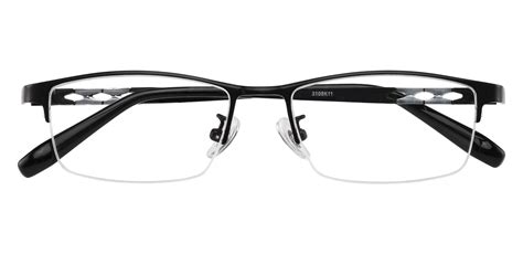 Burlington Rectangle Prescription Glasses Black Men S Eyeglasses