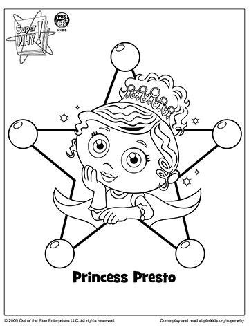 Cat colouring pages activity village. SUPER WHY Coloring Book Pages from PBS