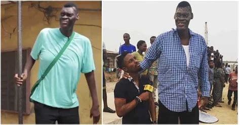 Nigerias Tallest Man Afeez Agoro Dies At 48 Months After Pleading