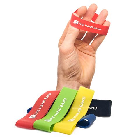 buy the hand band hand exerciser and hand strengthener set 10 finger resistance bands
