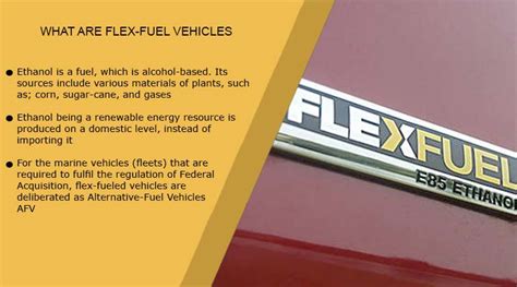 What Are Flex Fuel Vehicles Ethanol 85 Fuel Explained
