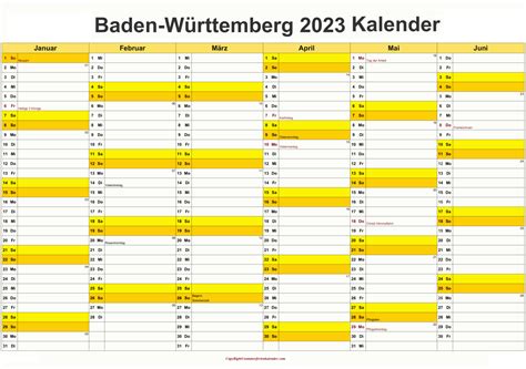 Baden Wuerttemberg 2023 Kalender Zum Ausdrucken Sommerferien Kalender