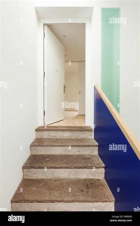 Interior Stone Stairs Of A Modern Building Stock Photo Alamy