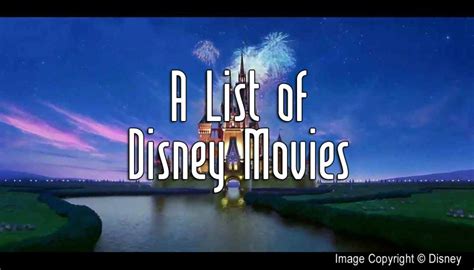 List Of Disney Movies Alphabetical List Of Disney Movies Disney