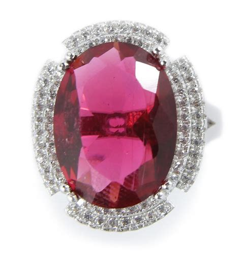 D i a m o n d d e a l e r. Huge 3.5 Carats Red Cubic Zirconia Antique Engagement Ring on Sale below $100 - JeenJewels