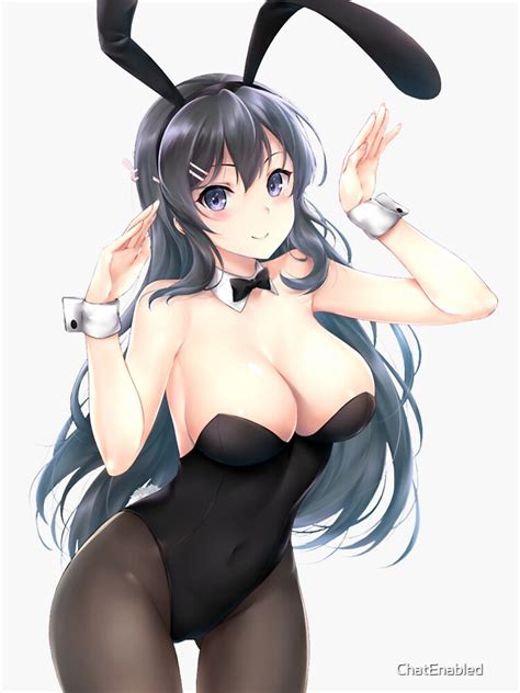 Bunny Girl Senpai Sticker For Sale By Chatenabled Redbubble