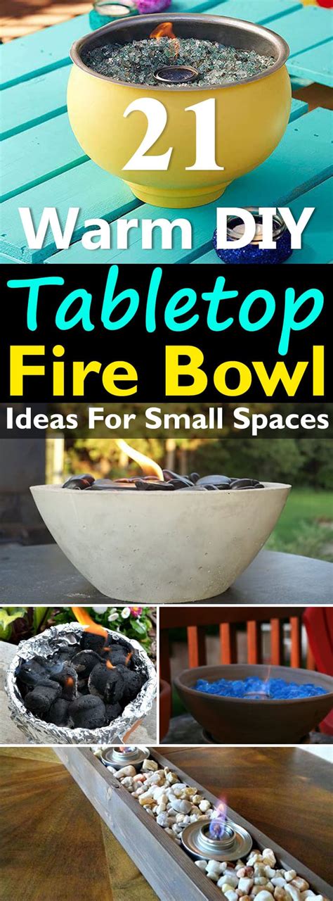The diy dining table is a popular woodworking project because a table can be a very simple design. 21 Warm DIY Tabletop Fire Bowl (Fire Pit) Ideas For Small ...