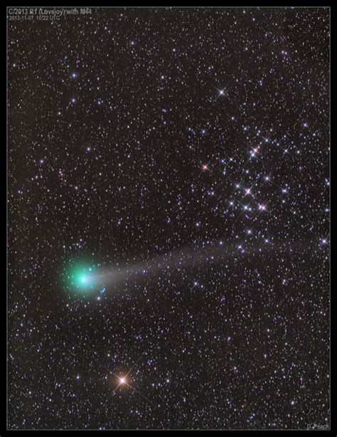 Apod 2013 November 9 Comet Lovejoy With M44