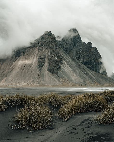 Mountains Rocks Fog Cloud Grass Hd Phone Wallpaper Peakpx