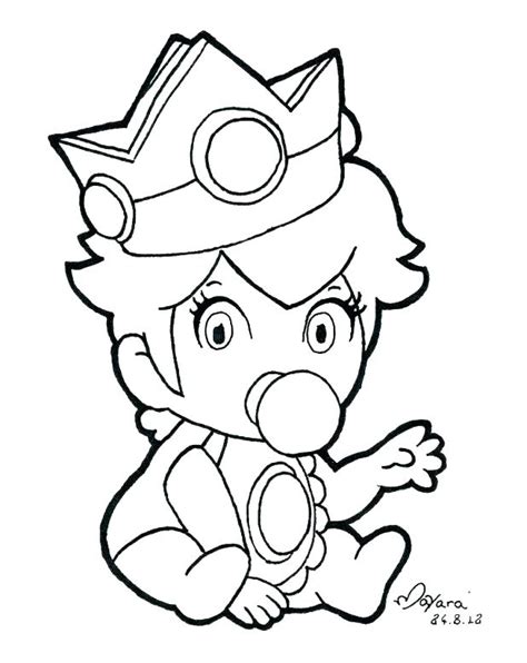 Your kid will be introduced to a new avatar of the princess. Baby Peach Coloring Pages at GetColorings.com | Free printable colorings pages to print and color