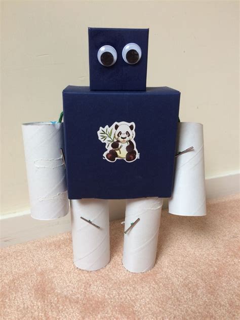 Homemade Robot From Recycled Materials Toddler Activities Homemade