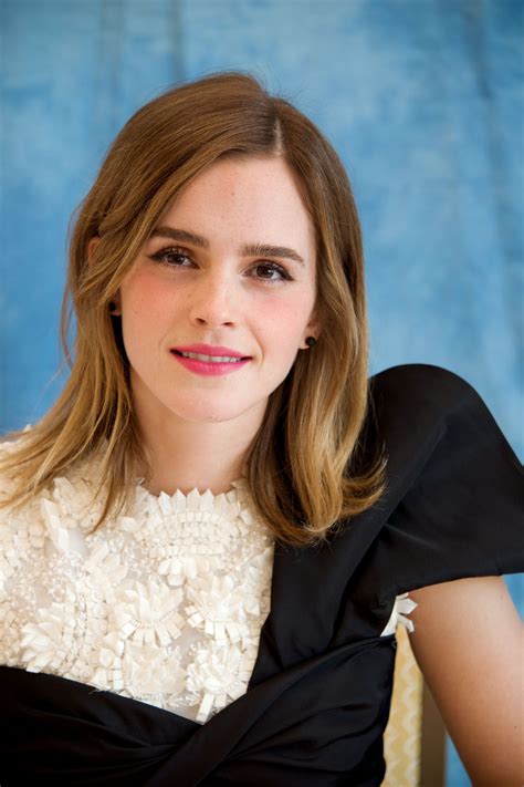 Emma Watson At Beauty And The Beast Press Conference At Montage Hotel