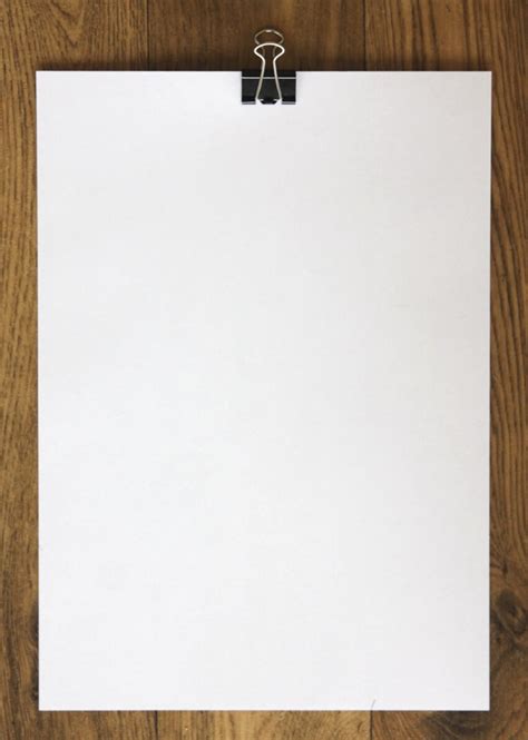 Gambar Gratis Putih Kertas Kosong Kayu Kertas Bingkai