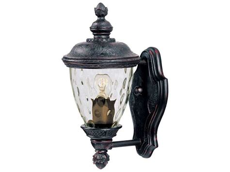 Maxim Lighting Carriage House Vx Oriental Bronze And Water Glass 6 Wide