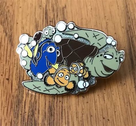 Disney Jerry Leigh Finding Nemo Cast Pin Nemo Dory Marlin Crush And Squirt 34 99 Picclick