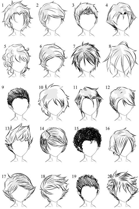 The male binding bangs are possibly one of the most ogled anime boy hairstyles; Hair Library: Short … | Manga hair, Sketches, Drawings