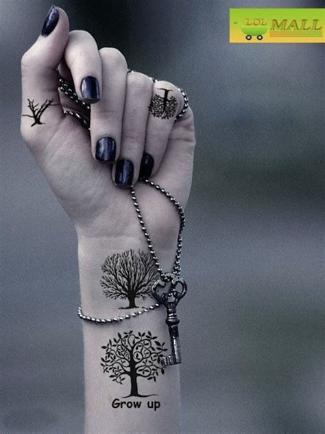 This sun wrist tattoo is a good example for those looking for simplicity. 77 Attractive Tree Wrist Tattoos Design