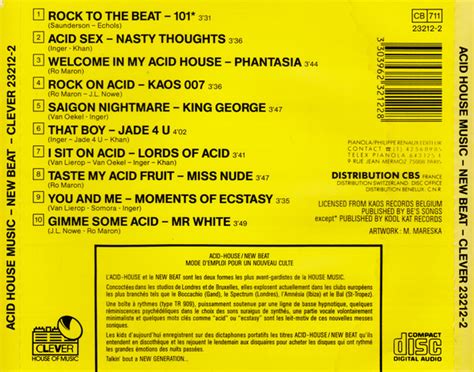 minoría electrónica varios artistas acid house music new beat 1988 clever house of music
