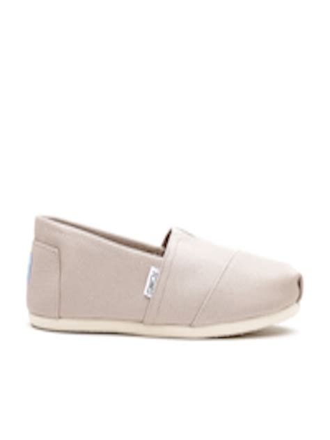 Buy Toms Women Beige Canvas Slip Ons Casual Shoes For Women 1423643