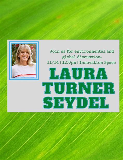 Environmental Club To Host Laura Turner Seydel The Gator