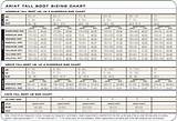 Images of Cowboy Boot Sizing Chart