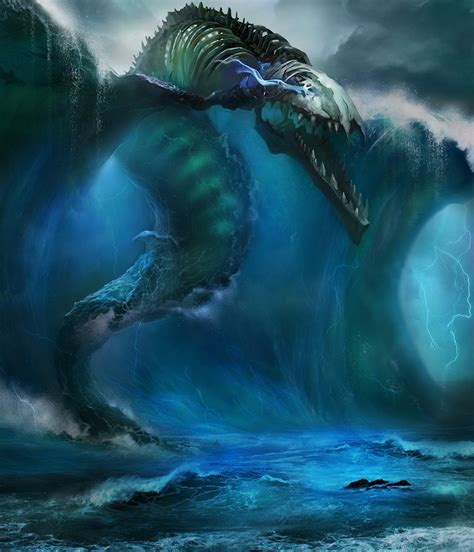 Waterdjinns4 By Leopardsnow Mythical Creatures Dark Fantasy Art
