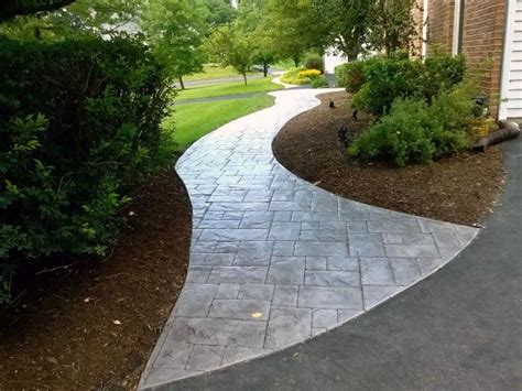 However, this less expensive, straightforward process of pouring and stamping a concrete walkway still requires attention to detail to ensure a successful, aesthetically pleasing design. Top 60 Best Concrete Walkway Ideas - Outdoor Path Designs