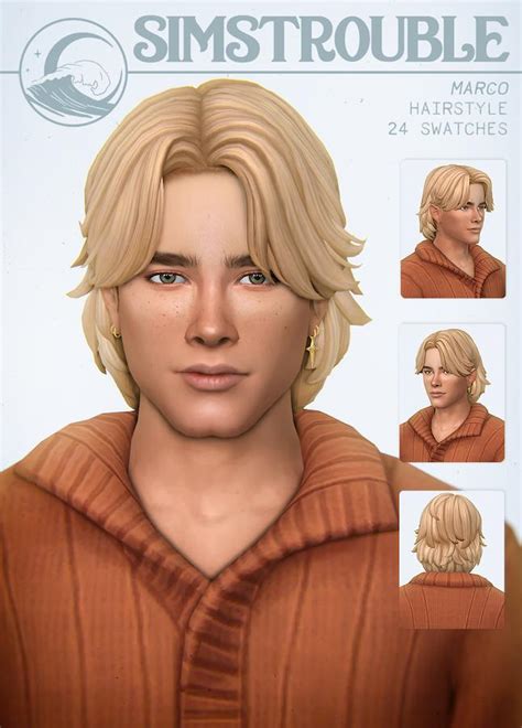 Sims 4 Long Braid Hair Male Nelomin