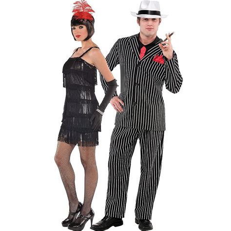 Flashy Flapper And Mob Boss Couples Costumes Couples Costumes Party
