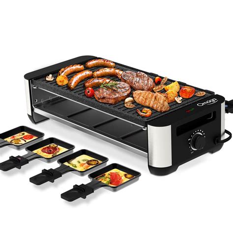 Omaiga Raclette Table Grill Korean Bbq Grill Raclette Grill With Paddles Spatulas