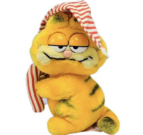 Garfield Plush Stuffed Animal Vtg 1978 United Fun Farm Candy Etsy