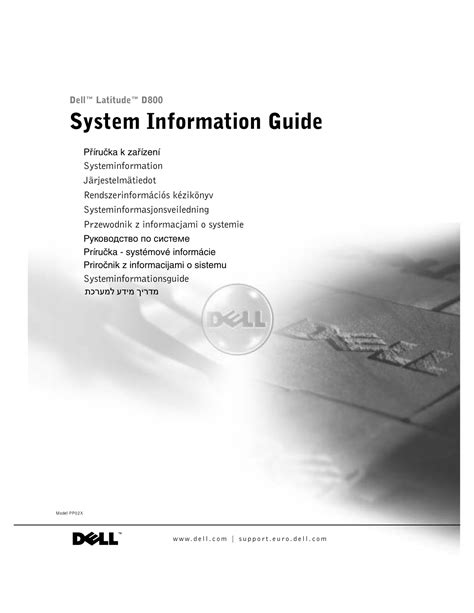 Dell Latitude D800 Specification Manualzz