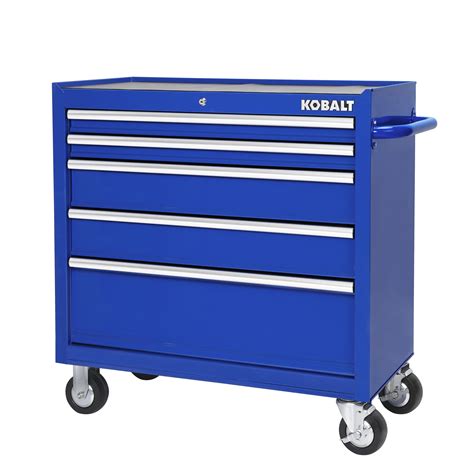 Kobalt 2000 Series 26-in W X H 5-Drawer Steel Tool Chest (Blue) At