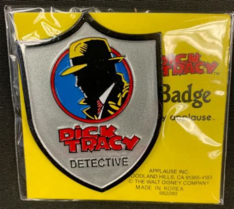 nos dick tracy detective badge applause walt disney warren beatty movie 1990 5 00 picclick