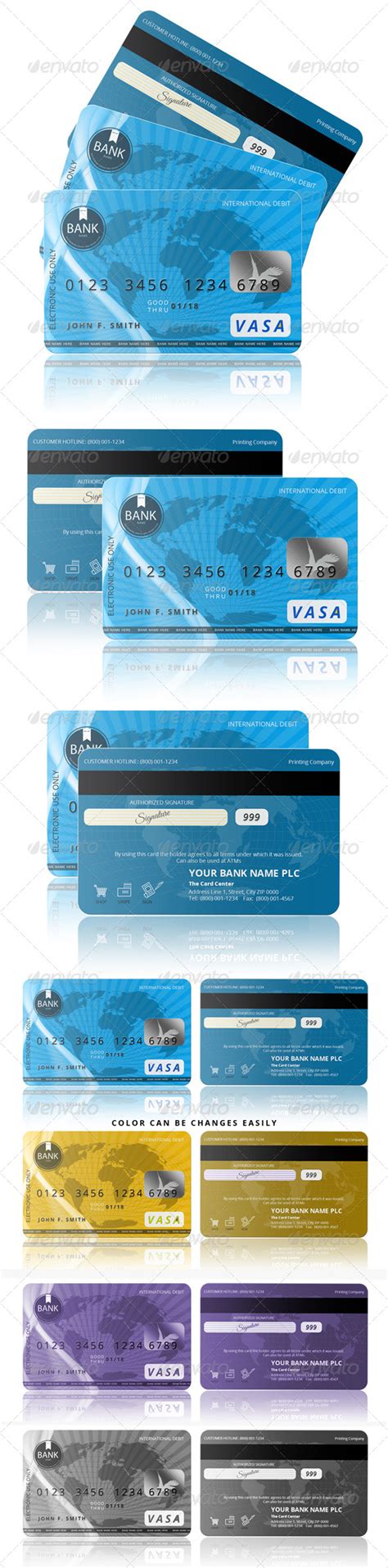 Credit Card Template Psd