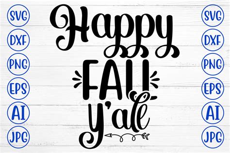 Happy Fall Yall Svg Graphic By Creativesvg · Creative Fabrica