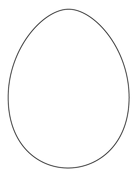 This template here is a wonderful way to keep your little one engaged on the easter holiday. Free Printable Large Egg Pattern for Crafts, Stencils, and More | Easter egg coloring pages ...