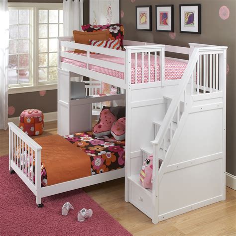 Schoolhouse Stairway Loft Bed White 149000i Want This Bed For