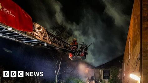 Bristol Fire Sheltered Housing Residents Evacuated Bbc News