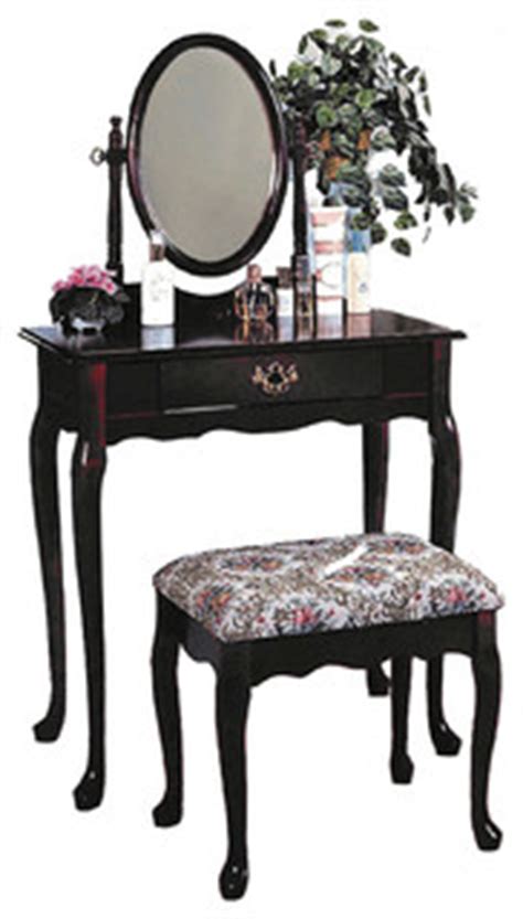 Shop wayfair for the best 30 inch makeup vanity. Queen Anne Style Vanity Set Bathroom Makeup Table Stool ...