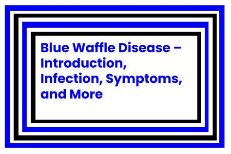 Blue Waffle Disease Introduction Infection Symptoms And More