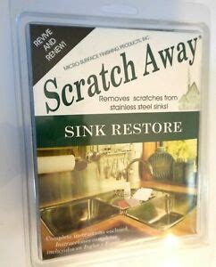 When the scratches disappear, return to the finer sandpaper, gently wipe gently on the work area, and gently mix outward with the rest of the stainless steel surface to make it the same as the other areas. Micro-Mesh Scratch Away Sink Restore Scratch Remover for Stainless Steel Sinks | eBay