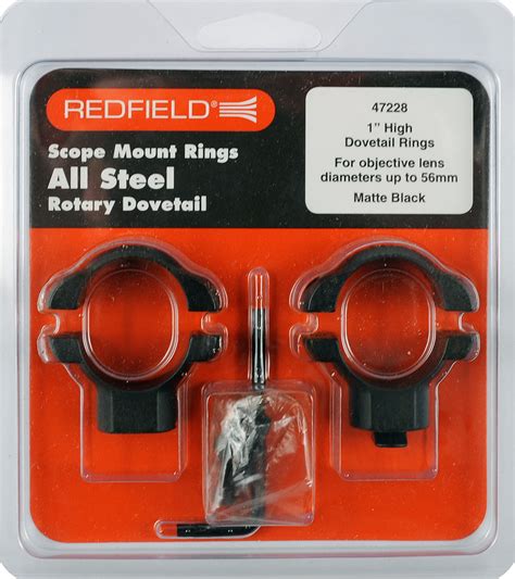 Redfield Mounts 1 Inch Rotary Dovetail Steel Rings 5 Star Rating Free