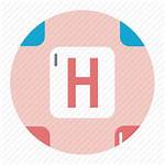 Chemistry Icon Hydrogen Element Science Editor Open