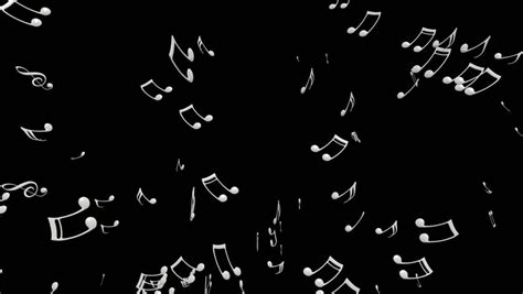 Animated Exploding Black Music Notes On Transparent Background 2 Each