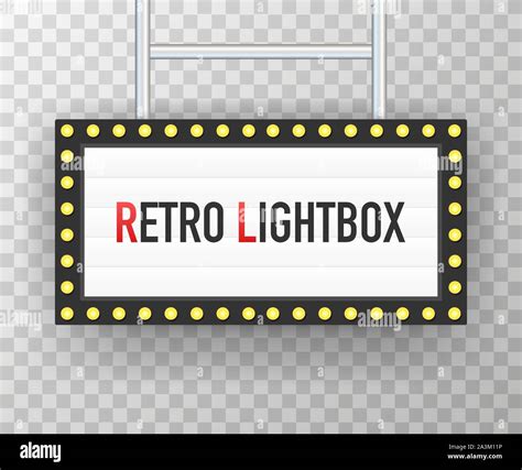 Retro Lightbox Billboard Vintage Frame Lightbox With Customizable
