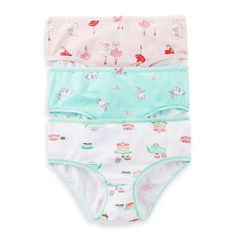 carter s® 3 pack ballerina panties in assorted designs bed bath and beyond