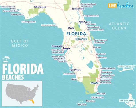 Beaches On The Gulf Coast Of Florida Map Schedule