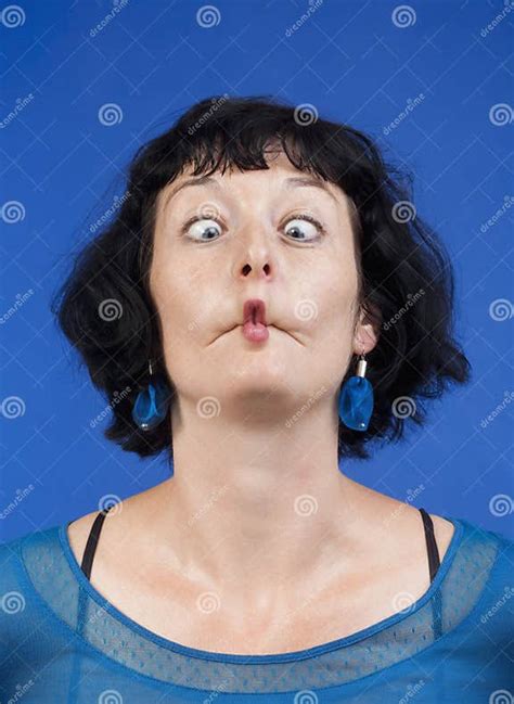 Woman Making Funny Face Stock Image Image Of Expression 20027807