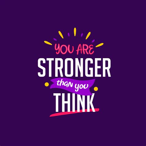 You Are Stronger Than You Think Quote Quotes Design Lettering Poster